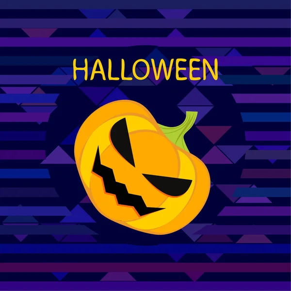 Halloween Calabaza Ilustración Vector Fondo — Archivo Imágenes Vectoriales