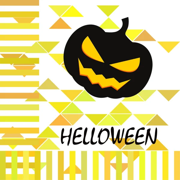 Sfondo Halloween Con Zucche Illustrazione Vettoriale — Vettoriale Stock