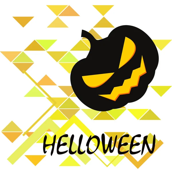 Halloween Bakgrund Med Pumpor Vektor Illustration — Stock vektor