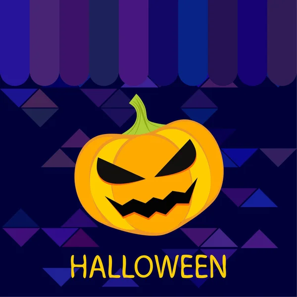 Halloween Pompoen Illustratie Vector Achtergrond — Stockvector