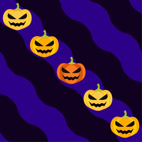 Halloween Hintergrund Vektorillustration Karte — Stockvektor