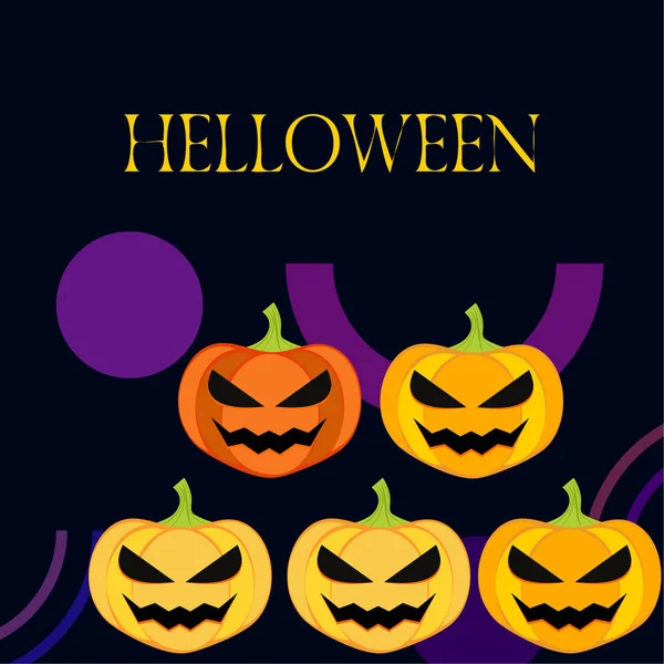 Halloween Background Vector Illustration Card — Stock Vector