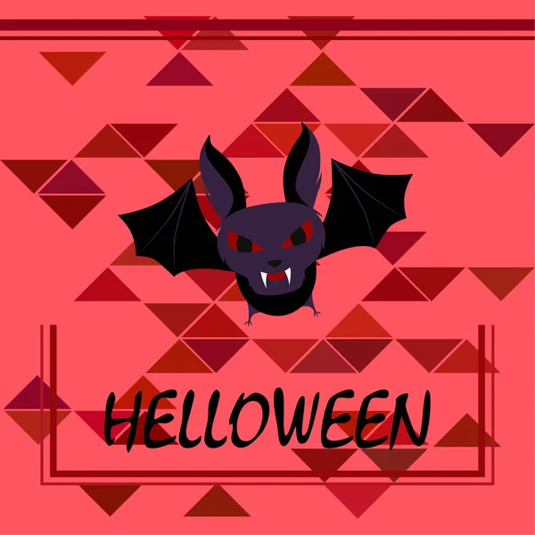 Halloween Bat Ilustração Vetor Fundo —  Vetores de Stock