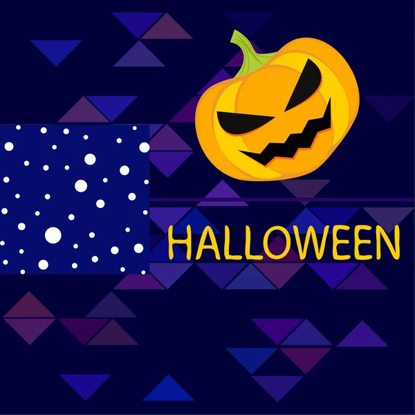 Halloween Calabaza Ilustración Vector Fondo — Archivo Imágenes Vectoriales