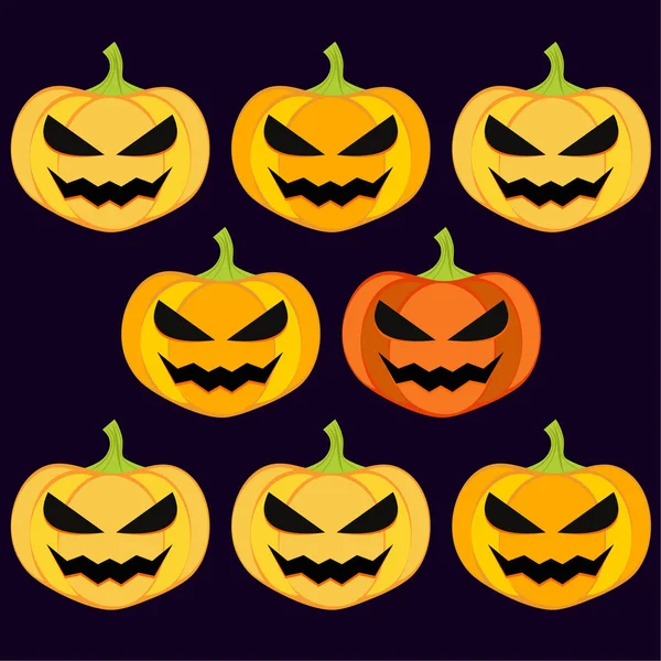 Fundo Halloween Ilustração Vetorial Cartão —  Vetores de Stock