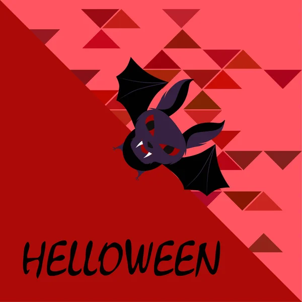 Halloween Bat Illustration Vektorbakgrund — Stock vektor