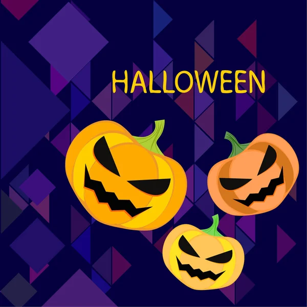 Sfondo Halloween Illustrazione Vettoriale Carta — Vettoriale Stock