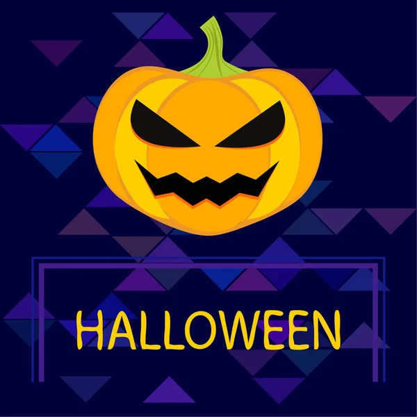 Halloween Pumpkin Illustration Vector Background — Stock Vector