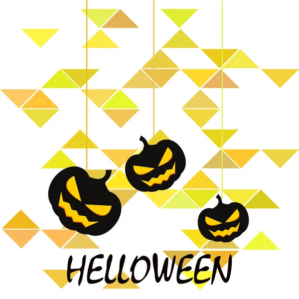 Halloween Háttér Sütőtök Vektor Illusztráció — Stock Vector