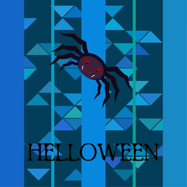 Halloween Spinne Illustration Vektor Hintergrund — Stockvektor