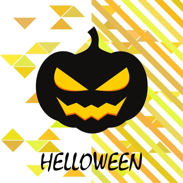 Fondo Halloween Con Calabazas Ilustración Vectorial — Vector de stock