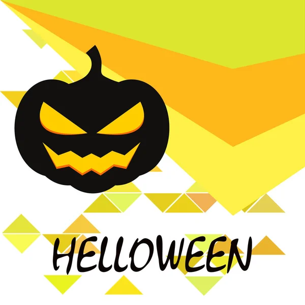 Halloween Zucca Illustrazione Vettore Sfondo — Vettoriale Stock