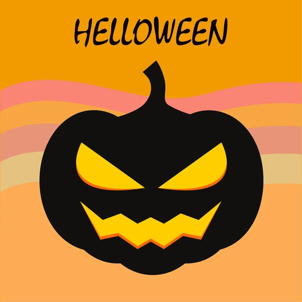 Halloween Pumpkin Illustration Vector Background — Stock Vector