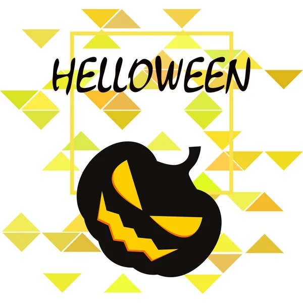 Halloween Achtergrond Met Pompoenen Vector Illustratie — Stockvector