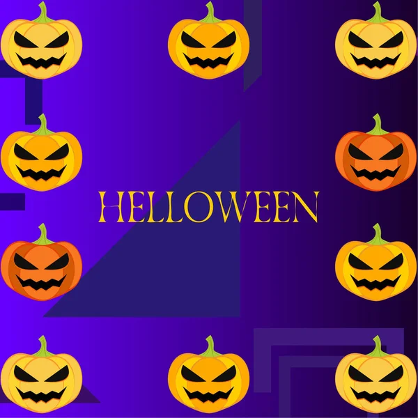 Kártya Halloween Háttér Vektor Illusztráció — Stock Vector