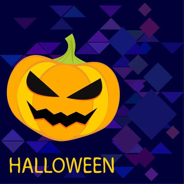 Halloween Dýně Ilustrace Vektorové Pozadí — Stockový vektor
