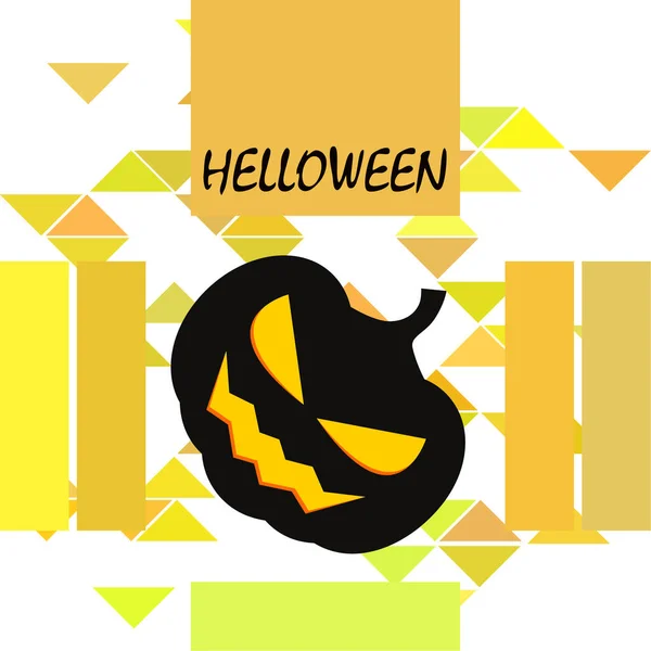 Halloween Pompoen Illustratie Vector Achtergrond — Stockvector