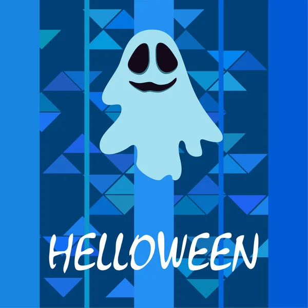 Halloween Espíritu Noche Ilustración Vector Fondo — Archivo Imágenes Vectoriales