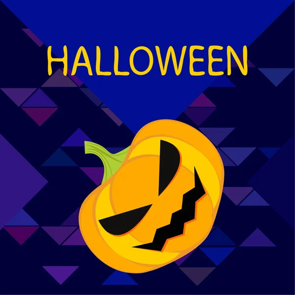 Halloween Calabaza Ilustración Vector Fondo — Archivo Imágenes Vectoriales