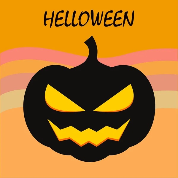 Halloween Calabaza Ilustración Vector Fondo — Archivo Imágenes Vectoriales