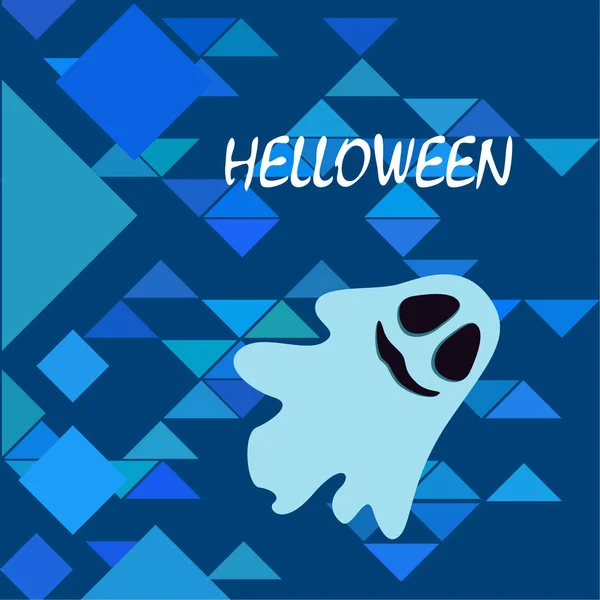Halloween Spirit Night Illustration Vector Background — Stock Vector