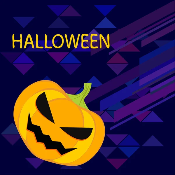 Halloween Calabaza Ilustración Vector Fondo — Archivo Imágenes Vectoriales