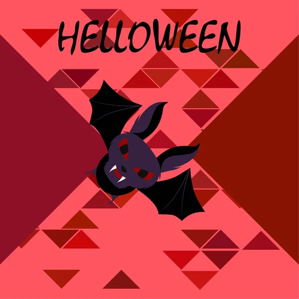 Halloween Bat Ilustração Vetor Fundo —  Vetores de Stock