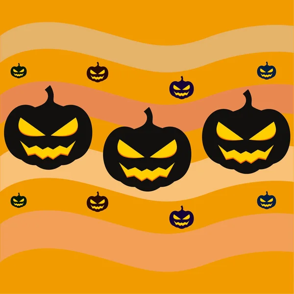 Halloween Fond Carte Illustration Vectorielle — Image vectorielle