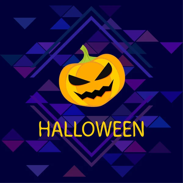 Halloween Citrouille Illustration Vectoriel Fond — Image vectorielle