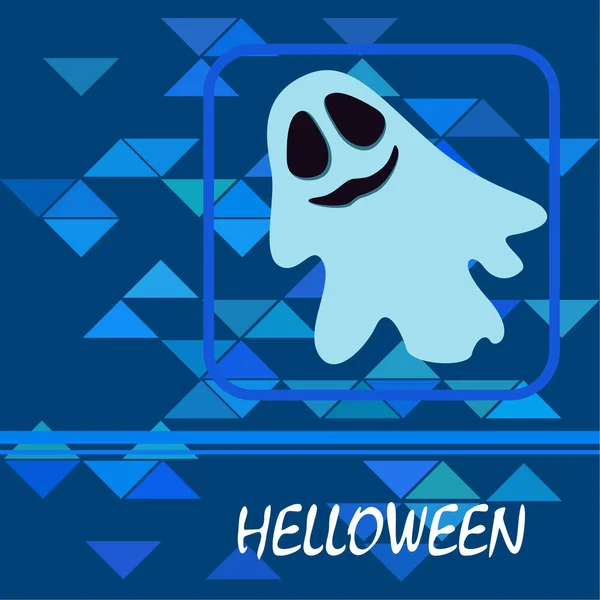 Halloween Geest Nacht Illustratie Vector Achtergrond — Stockvector