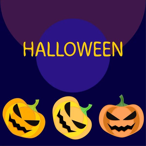 Sfondo Halloween Illustrazione Vettoriale Carta — Vettoriale Stock