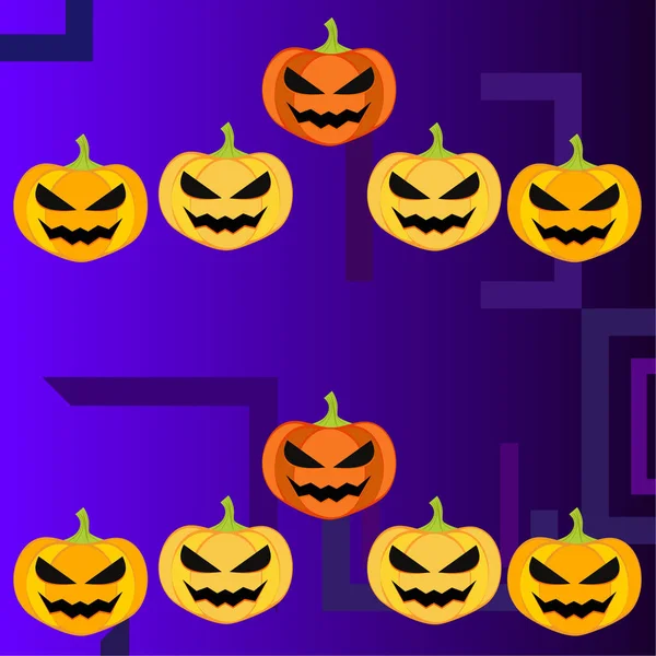 Halloweenbakgrunn Vektorillustrasjon Kort – stockvektor