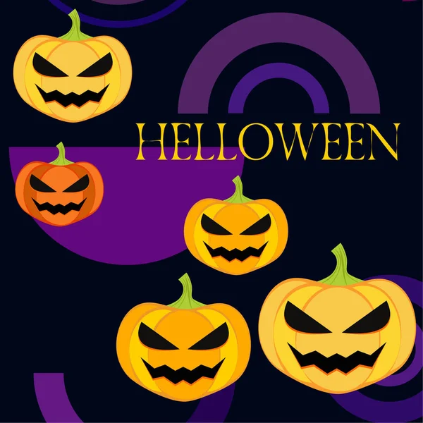 Halloween Background Vector Illustration Card — Stock Vector