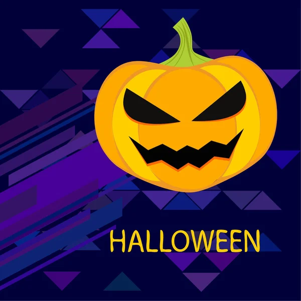 Halloween Pompoen Illustratie Vector Achtergrond — Stockvector