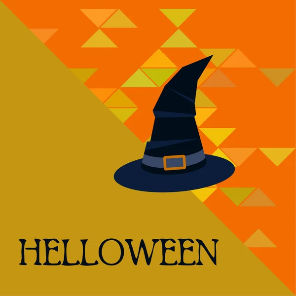 Halloween Hut Vektor Hintergrund Vektor Illustration — Stockvektor