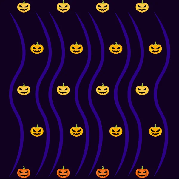 Halloween Bakgrund Vektorillustration Kort — Stock vektor