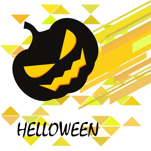 Fondo Halloween Con Calabazas Ilustración Vectorial — Vector de stock