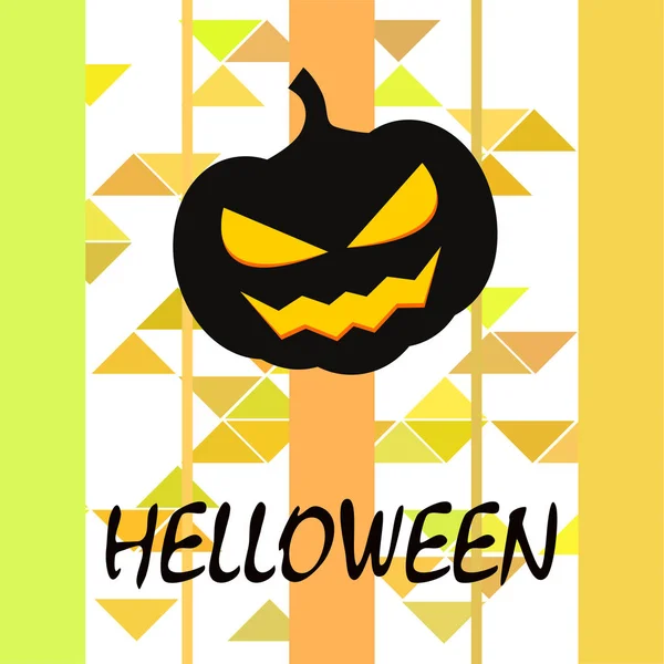 Halloween Zucca Illustrazione Vettore Sfondo — Vettoriale Stock