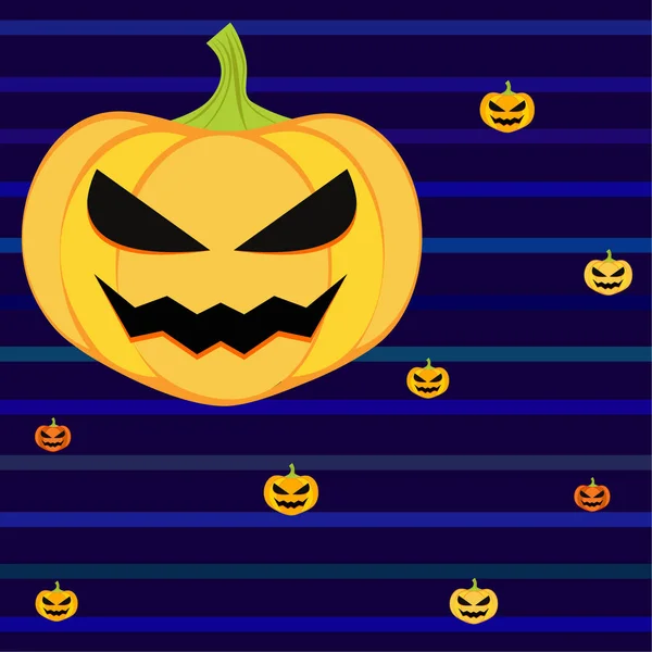 Fundo Abóboras Halloween Ilustração Vetorial — Vetor de Stock