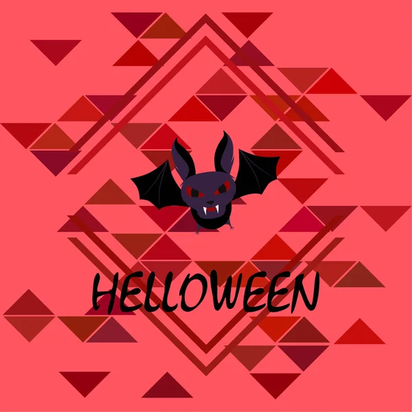 Halloween Fledermaus Illustration Vektor Hintergrund — Stockvektor