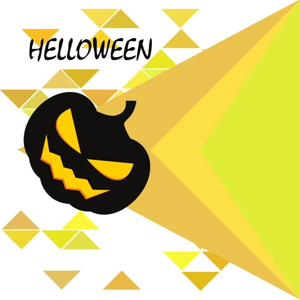 Halloween Kürbis Illustration Vektor Hintergrund — Stockvektor