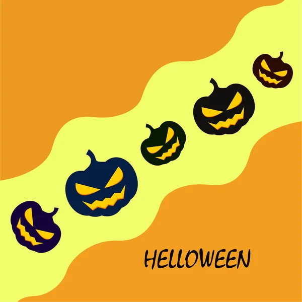 Fondo Halloween Con Linternas Jack Ilustración Vectorial — Vector de stock