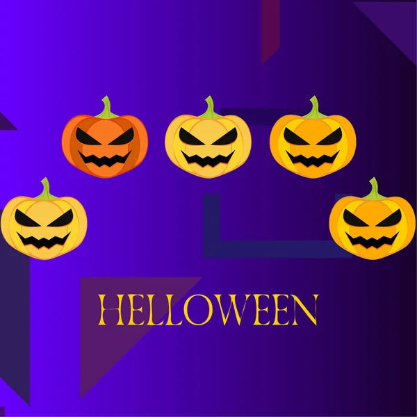 Fond Halloween Illustration Vectorielle Carte — Image vectorielle