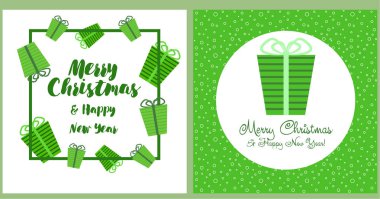 Yeni yıl vektör tebrik kartı, tatil arka plan