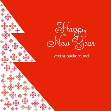 Yeni yıl vektör tebrik kartı, tatil arka plan. Noel, arka plan