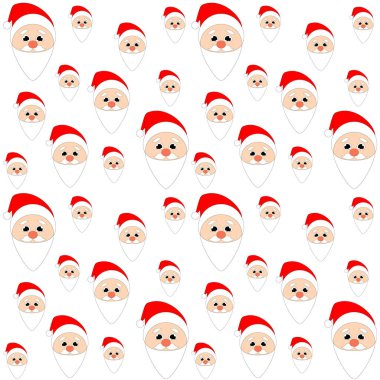 Vektör yeni yıl ve Noel tebrik kartı, Noel Baba ile tatil arka plan 