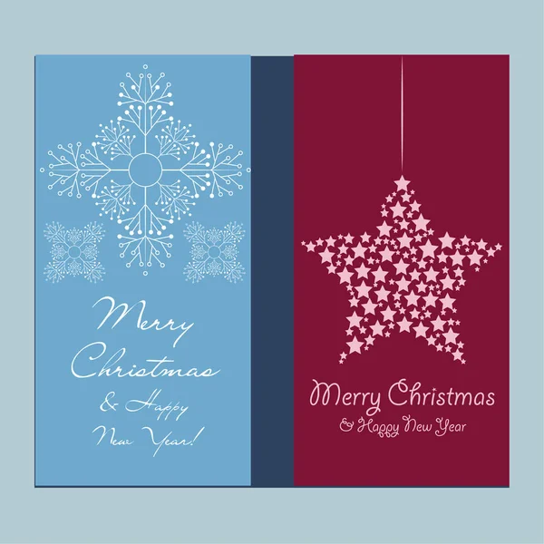Καλά Χριστούγεννα Και Καλή Χρονιά Ευχετήρια Κάρτα — Διανυσματικό Αρχείο