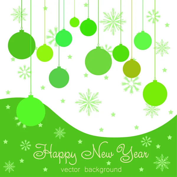 New Year Vector Greeting Card Holiday Background Christmas Abstract Background — Stock Vector