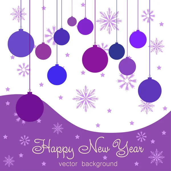 New Year Vector Greeting Card Holiday Background Christmas Abstract Background — Stock Vector