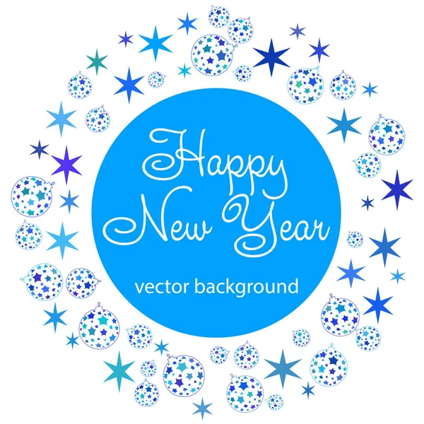 Nový Rok Vektorové Blahopřání Dovolená Pozadí Vánoce Abstraktní Pozadí — Stockový vektor